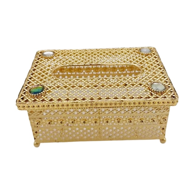 Caja de pañuelos faciales de estilo europeo, soporte para guardar papel para el hogar y el dormitorio. Grande