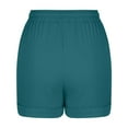 thumbnail image 6 of Flowy Shorts for Women Women's Fashionable Solid Color Three Way Pants with Drawstring Shorts New Sky Blue S, 6 of 6