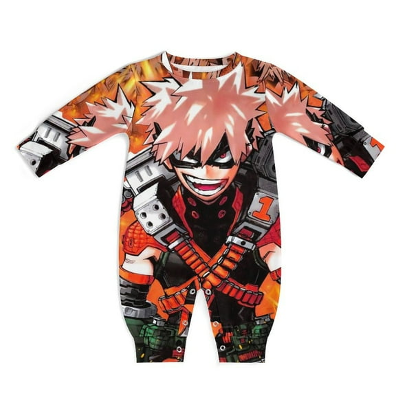 My Hero Academia Unisex Baby Boy Girl Rompers Long Sleeve Infant Jumpsuits Babies' Outfits Fall Winter Clothes 0-3M