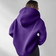 thumbnail image 4 of Qwertyu Quarter Zip Sweatshirt Women Half Zipper Workout Oversized Hoodies with Pocket Lightweight Y2K Pullover 2026 Clothes Purple 2XL, 4 of 4
