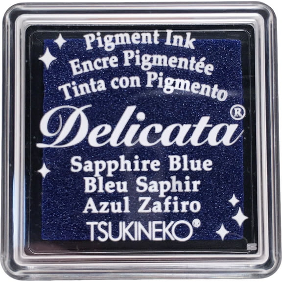 Tsukineko  Delicata Pigment Ink Pad - Sapphire Blue / Small