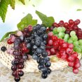thumbnail image 6 of Farfi 1 Bunch Fake Grape Artificial Plastic Lifelike Faux Fruit Home Garden Wall Decor (Purple), 6 of 13