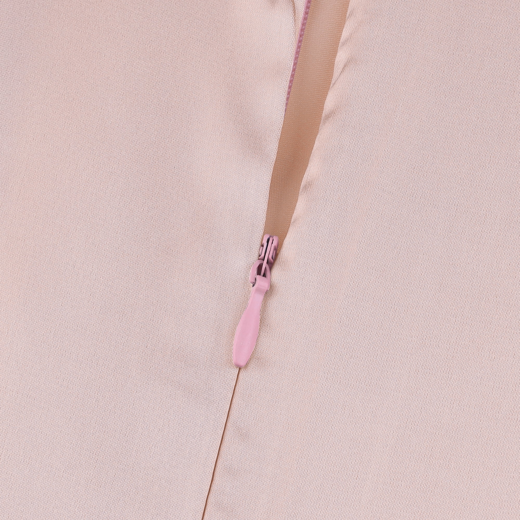 Unique Bargains Zipper Closure Satin Solid Pillowcase with Eye Mask Pink Queen