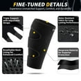 thumbnail image 4 of CAMBIVO 2 Pack Adjustable Calf Braces for Men and Women, Shin Splints Support Leg Sleeves for Pain Relief, Swelling, Black XL, 4 of 8