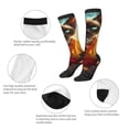 thumbnail image 3 of Naloa Moonlit Hairless Cat Monk Thigh High Socks Extra Long Stretchy Sock Women Over Knee High Opaque Stocking Daily Wear, 3 of 6