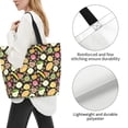 thumbnail image 3 of Balery Fruits Bolsa Tote Estilo Estético con Cremalleras, Bolsa de Hombro, Bolsa de Compras Grande y Plegable, 3 of 8