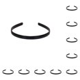 thumbnail image 1 of Qarigey Diadema de 10 piezas para niña, diadema personalizada a la moda, banda para el pelo con estilo DIY, banda para el pelo, trabajo, escuela, Accesorio para el cabello Tipo 5 Qarigey AP016446-05, 1 of 6