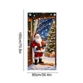 thumbnail image 3 of Cheap Christmas Decorations Clearance for Home – Christmas Class Door Cover 70.87x35.43 inch, Santa Claus Holding Gifts Christmas Tree Scene Door Covers Decorative, Winter Front Door Decor (A), 3 of 7