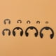 thumbnail image 1 of Clip E de metal, 300 piezas, clip E de metal negro, anillo E, valor excepcional, 1 of 8