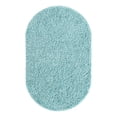 thumbnail image 2 of Unique Loom Everyday Shag Collection Area Rug - Solid (3' 3" x 5' 3" Oval Turquoise), 2 of 5