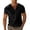 A-Black259, variant on XIAONU Men's Henley V Neck Slim Tee Fitted Short Sleeve Henley Neck Pullover Shirt Soft Casual Daily Tees