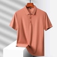 thumbnail image 5 of Summer T Shirts for Men Plus Size Big & Tall Casual Loose Solid Color Button-up V-Neck Turndown Collar Short Sleeve Tops Lougnewear for Mens M-5XL under $7, 5 of 7