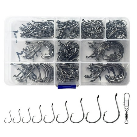 

Gerich 170 sets of 7384 high carbon steel octopus hooks with barbed hooks