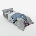 thumbnail image 3 of Ambesonne Cartoon Bedding Set 4 Pcs, Rabbit Mascot Animal, Queen, Grey Pink White, 3 of 3