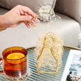 thumbnail image 5 of Posavasos absorbentes para bebidas, juego de 7 posavasos de cerámica, posavasos duraderos para mesa de café con base de corcho para proteger la mesa, regalos de cumpleaños de inauguración de la casa,, 5 of 5