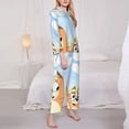 thumbnail image 3 of Netaao Bluey for Pajamas Set Long Sleeve Sleepwear Womens Button Down Nightwear Pj Sets for Sleeping-Medium, 3 of 7
