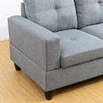 thumbnail image 6 of Aukfa Sectional Sofa, 103" Living Room Couch w/ Storage Ottoman, Right Facing Chaise, Linen, Gray, 6 of 10