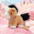 thumbnail image 4 of Cartoon Chubby Soft Horse Stuffed Animal - Cute Scarf Foal Plush Toy - Farm Themed Party Decor Gift, 4 of 4