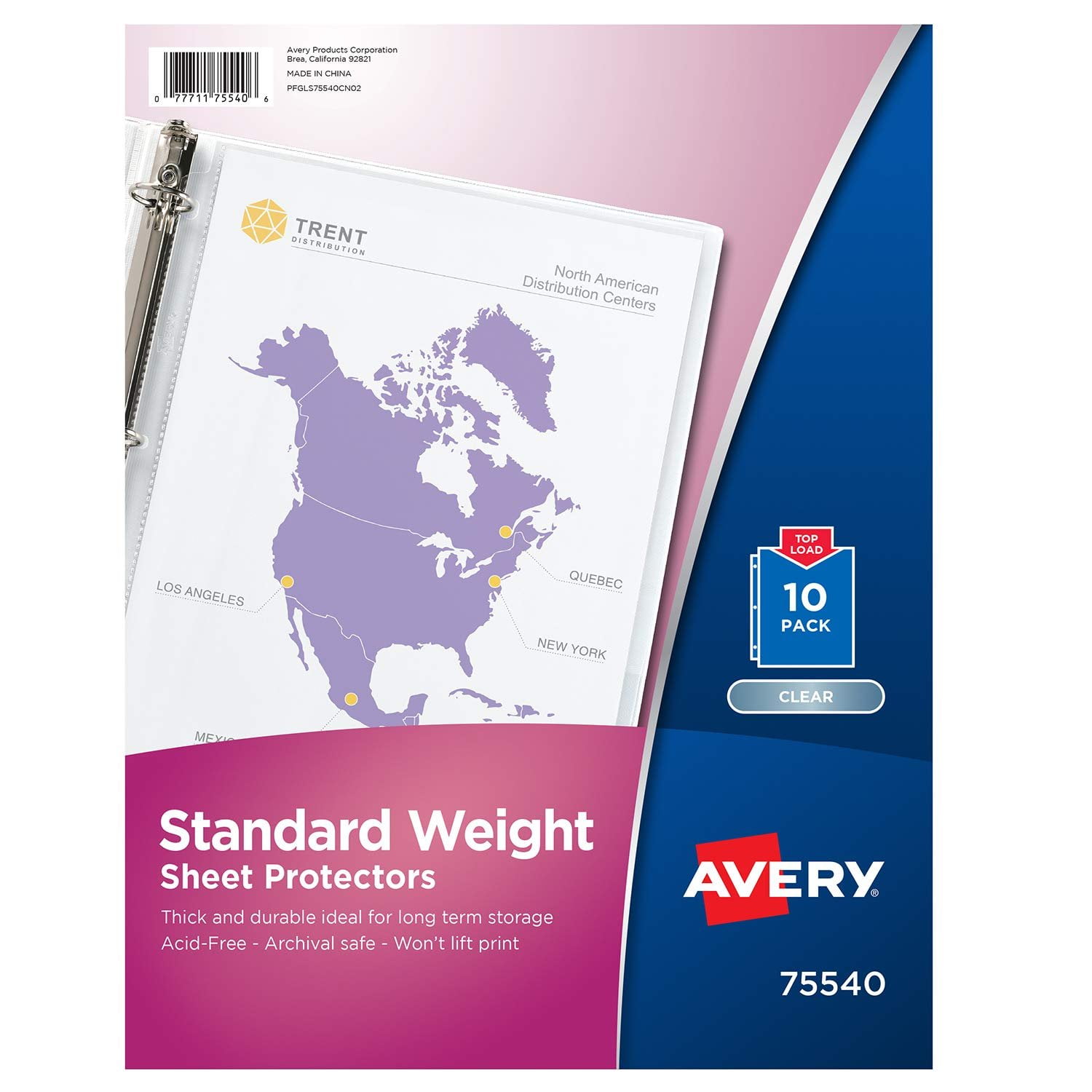 Avery Standard Weight Sheet Protectors, Pack of 10 Sheet Protectors 75540
