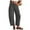 Dark Gray, variant on WEAIXIMIUNG Womens Pants Set Women's Corduroy Pants Barrel Mid Rise Elastic Waist Cord Pants Casual Wide Leg Baggy Trouser with Pockets