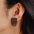 thumbnail image 2 of 10 Pcs Clous de Boucles d'Oreilles en Bois Clous de Boucles d'Oreilles en Bois Poteaux de Boucles d'Oreilles en Bois Fabrication de Boucles d'Oreilles en Bois, 2 of 9