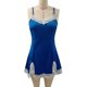 thumbnail image 5 of Gibobby Camisón de Lactancia y Maternidad para Mujer Día de San Valentín Camisón seda Sexy para mujer, vestido con cuello tiras, ropa interior satén, ropa dormir, Mini camis(Azul,XL), 5 of 5