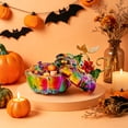thumbnail image 6 of Steadline Glass Storage Jar,Pumpkin Shaped Crystal Container With Decorative Finish,Multi Purpose Vessel,Hold Candy And Small Trinkets On Dining Tables And Shelves, 6 of 7