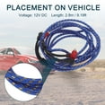 thumbnail image 3 of Car Audio Amplifier Wiring 2.8m 9.19ft Compatible Audio Complete Amplifier Wiring Blue 1 Pcs, 3 of 6