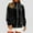 *Black, variant on ClodeEU Womens Velour Sweatsuits ,Outfits Full Zip Lapel Lounge Jackets with Pockets Gold,Womens Plus S