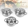 thumbnail image 4 of Stainless Steel Cooking Pot, Cooking Pot Set 3PCS Multifunctional Thick Bottom  for Home, 4 of 7