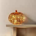 thumbnail image 2 of Twinkle Light Pumpkins, Timer Lighted Up Sparkling Starry Night Glass Pumpkins, One-Click Operation Fall Halloween Decorations for Home, Pumpkin Light Bedroom Bathroom Hallway, 2 of 5