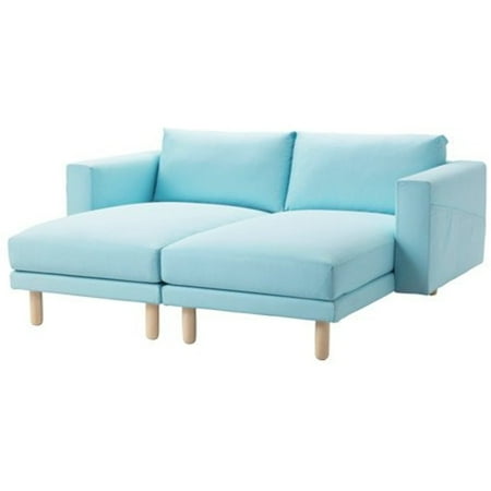 Ikea Sectional 2 Seat Edum Light Blue Brich 16204 81714 2222