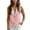 Pink(Tank Top), variant on GUACER Cotton Linen Sleeveless V-Neck Tank Top for Women Lace Trim Button Down Casual Blouses