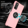 thumbnail image 5 of SZMLOGB Phone Case for Samsung S20 FE with Ring Holder Shock Resistant Scratch Resistant PC Silicone Heavy Duty Protective Case-pink, 5 of 6
