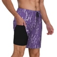 thumbnail image 3 of Fotbe Lavender Flowers Men’s Swim Trunks Quick Dry Swim Shorts Board Shorts with Mesh Lining-Large, 3 of 9