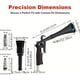 thumbnail image 3 of Wmhnj Kit de pistola de soplado de alta presin para detallado de automviles con 2 boquillas y cepillo para limpieza interior, giro de 360, aleacin de aluminio, compatible con compresores de aire, 3 of 8