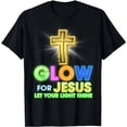 thumbnail image 1 of Camiseta de Mujer con Cruz Cristiana: Brilla con Fe y deja que tu Luz Resplandezca, 1 of 5