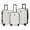 Set-Milk/White, variant on New York Xpress 3-Piece Hardside Luggage Set, Lightweight Expandable Spinner Suitcase with TSA Lock, 20"/24"/28", Milk White - WD576
