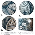 thumbnail image 3 of Designart "Seaside Seashells I" Modern Landscape Beach Wall Art Print, 3 of 5