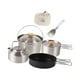 thumbnail image 1 of Utensilios de cocina para acampar, olla de acero inoxidable, sartén, tetera, juego de cocina con bolsa de almacenamiento, juego de cocina para, 1 of 9