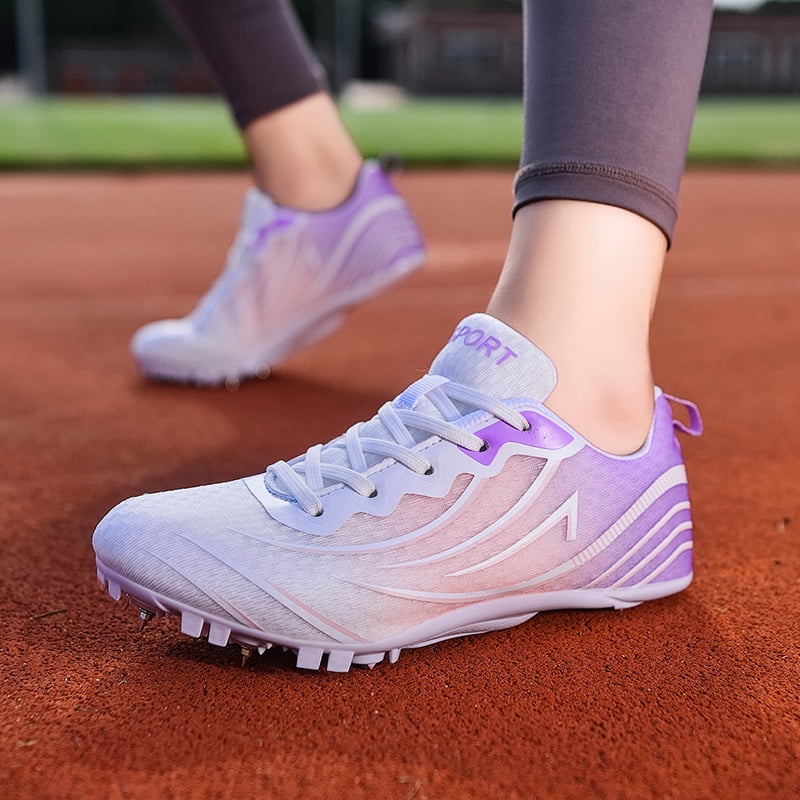Men Women Kids Track and Field Shoes Professional 8 Spikes Running Racing Sneakers Breathable Lightweight Sprinting Shoes