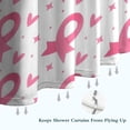 thumbnail image 6 of Pink Breast Cancer Shower Curtain 84"x72" ,Bathroom Decorative Shower Curtains Set with 12 Hooks,Modern Waterproof Washable Shower Curtain, 6 of 6