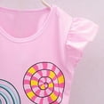 thumbnail image 6 of Fengyings 2PCS Outfits Clothes Girls Lolly T-shirt Set Tops+Short Pants Toddler Kids Girls Outfits&Set Summer Outfits, 6 of 7