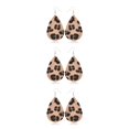 thumbnail image 4 of Sonducket 1 par de pendientes con estampado de leopardo geométrico de piel sintética adornos de joyería de moda accesorio de moda para mujeres y niñas Type1 NO1 Sonducket CBP233689, 4 of 6