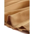 thumbnail image 6 of Agnes Orinda Women's Plus Size Pleated Stretchy High Waist Metallic Shiny Midi Skirt 1X Gold, 6 of 7