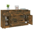 thumbnail image 2 of vidaXL Coffret Buffet 3 Pièces Chêne Fumé Bois d'Ingénierie, 2 of 4