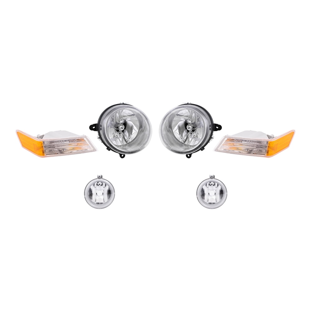 Brock Replacement Halogen Headlight Assemblies without Leveling, Park