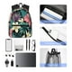 thumbnail image 4 of Disketp Green Tropical Leaves Mochila Ligera Clásica con Múltiples Bolsillos, Mochila Casual para Hombre y Mujer, Ideal para Escuela, Trabajo y Viajes, 4 of 6