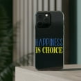 thumbnail image 3 of DistinctInk Clear Case for Apple iPhone 13 PRO (6.1" Screen) - Happiness Is Choice, 3 of 9