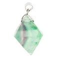 thumbnail image 5 of Rushawy 2x Fluorite Crystal Pendant Necklace Bracelet Octahedron Shape DIY Jewelry Crafts, 5 of 8